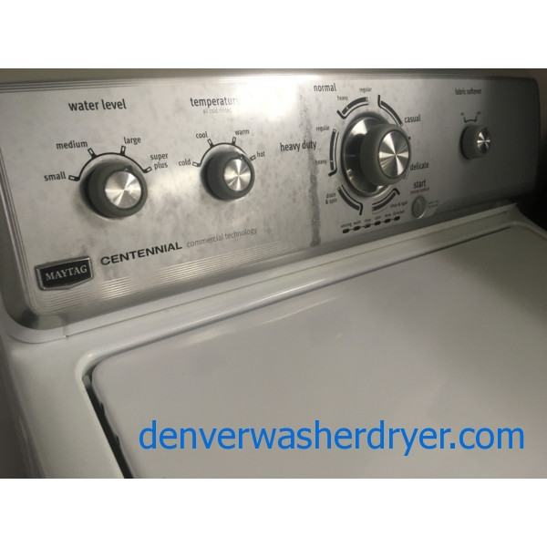 27″ Maytag Centennial Quality Refurbished Top-Load Washer w/Agitator, 1-Year Warranty