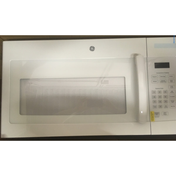 Brand-New White GE Over-the-Range Microwave, 1-Year Warranty