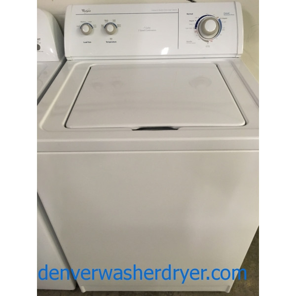 XL Capacity Quality Refurbished DirectDrive 27" Whirlpool TopLoad
