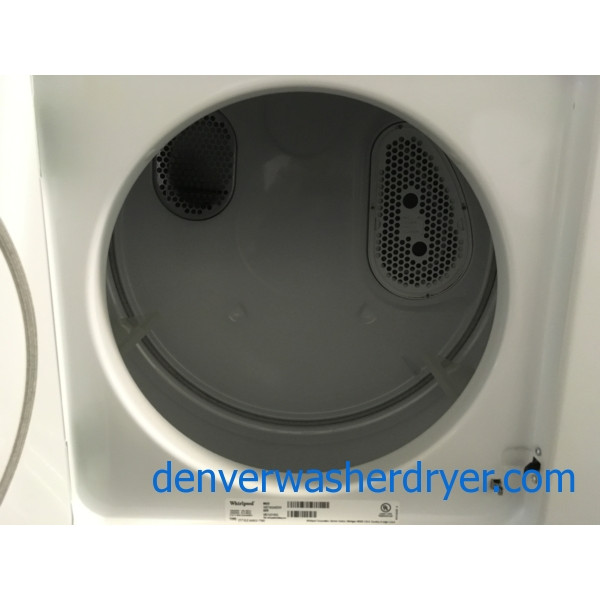 Near-New Whirlpool Unitized Washer/Dryer Combo, 24″ Wide, Electric, Direct-Drive, 1-Year Warranty!