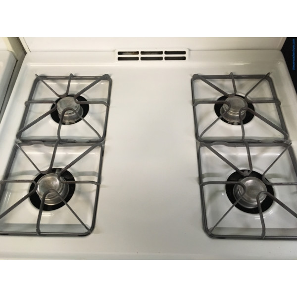 Used Freestanding 30" GE *GAS* Range, 4Burner Stove, Bake/Broil Oven
