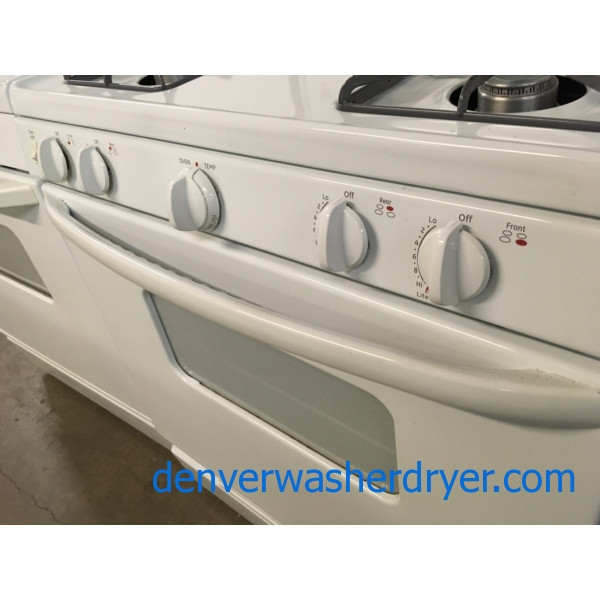 Used Freestanding 30" GE *GAS* Range, 4Burner Stove, Bake/Broil Oven