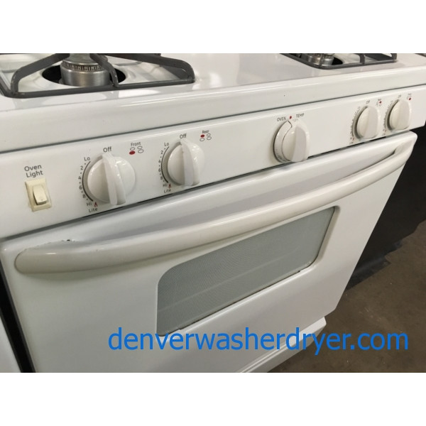 Used Freestanding 30" GE *GAS* Range, 4Burner Stove, Bake/Broil Oven