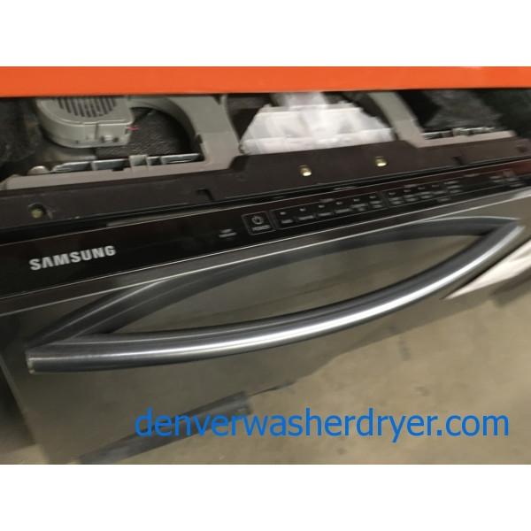 NEW! BlackStainless Samsung Dishwasher, 3Rack, 24" BuiltIn, Hidden