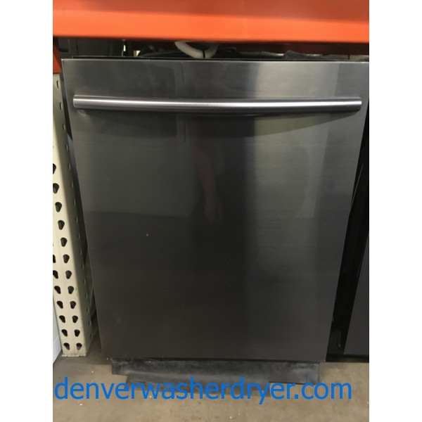 NEW! BlackStainless Samsung Dishwasher, 3Rack, 24" BuiltIn, Hidden