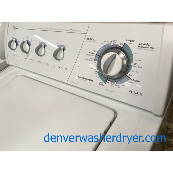 Heavy-Duty Quality Refurbished Whirlpool Top-Load Direct-Drive Washer, 1-Year Warranty