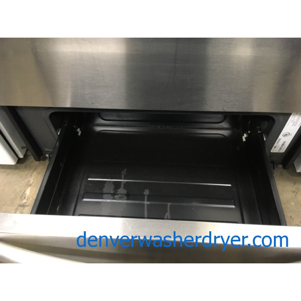 30″ Frigidaire Free-Standing Electric Glass-Top Range, 1-Year Warranty