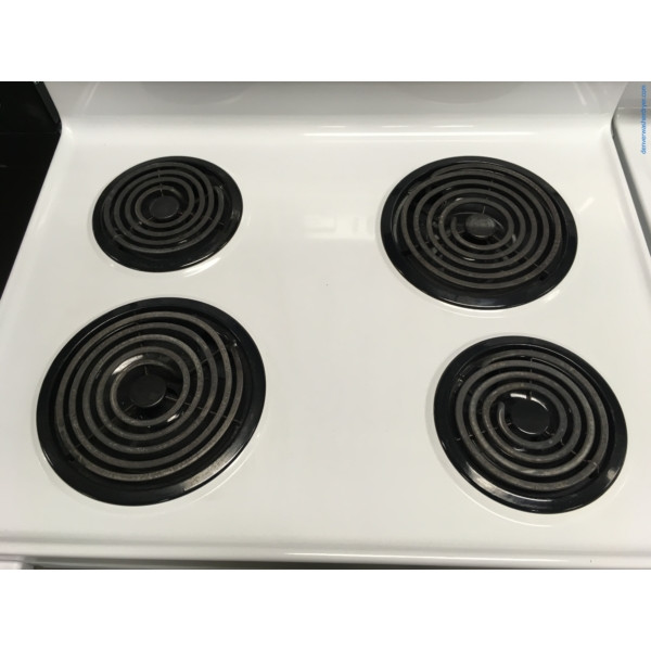 Whirlpool 30″ Free-Standing Electric Coil-Top Range, 1-Year Warranty