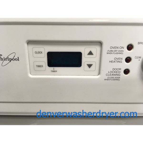 Whirlpool 30″ Free-Standing Electric Coil-Top Range, 1-Year Warranty