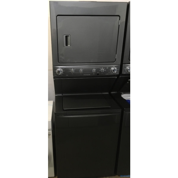 Barely Used 27" Frigidaire Stacked HE Washer & Electric Dryer (Unitized