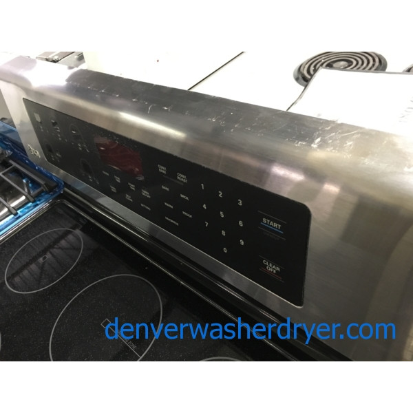 30" FreeStanding LG Electric GlassTop Range with Fan Convection, 1