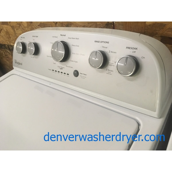 27″ Whirlpool Quality Refurbished Top-Load HE Washer, 1-Year Warranty