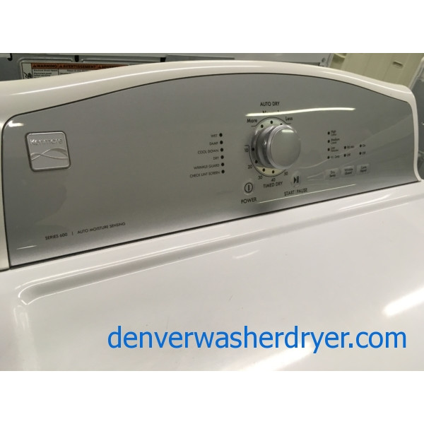 Slim Kenmore Washer/Dryer Set, Top-Load, HE, Super Capacity, Quality Refurbished, 1-Year Warranty!