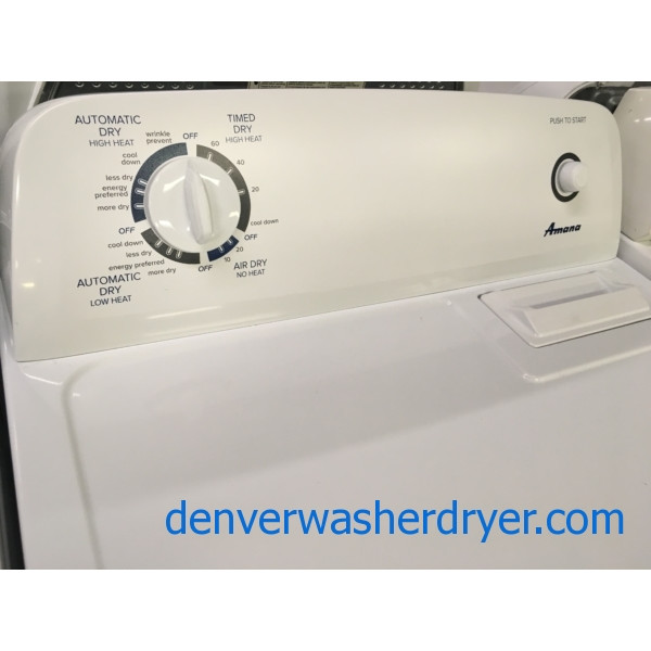 Full-Sized Amana (Maytag) Washer Dryer Set, Electric, Clean and Good Working, Quality Refurbished, 60-Day Warranty