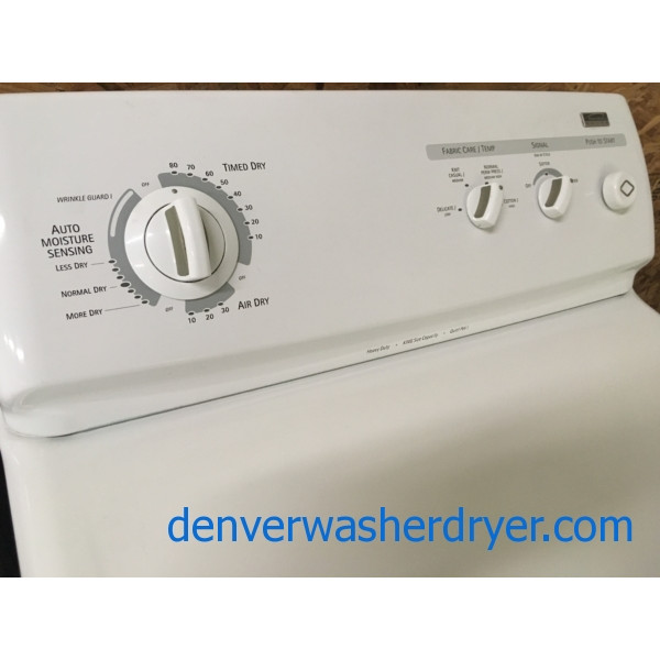 *GAS* Kenmore Elite Dryer, Slim 27" Wide, KING Size Capacity, White