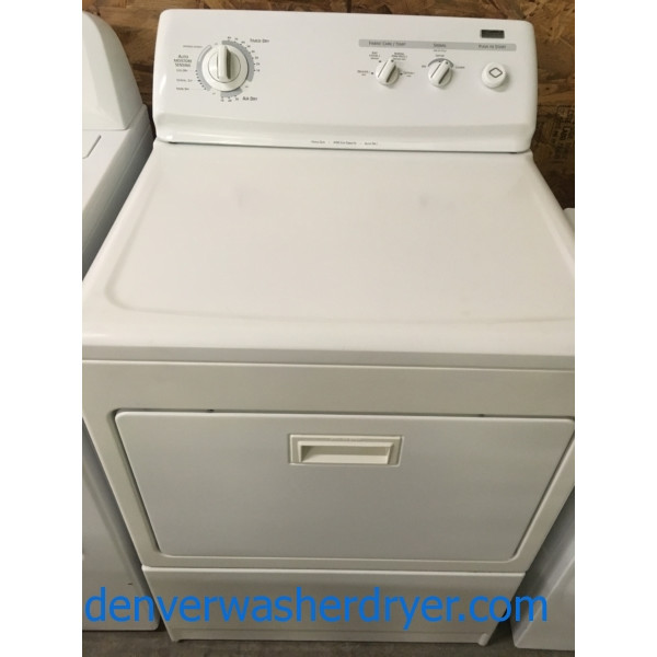 *GAS* Kenmore Elite Dryer, Slim 27" Wide, KING Size Capacity, White