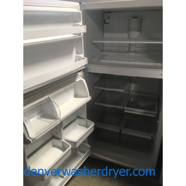 Kenmore Top-Mount Refrigerator, 21 Cu. Ft., White