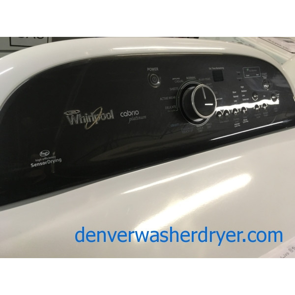 Perfect Whirlpool Cabrio Platinum Washer/Dryer Set, HE, Energy Star, DirectDrive, 1Year