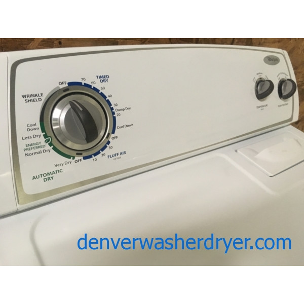 Fabulous Whirlpool Dryer, 29″,  Super Capacity, Quality Refurbished, 90-Day Warranty