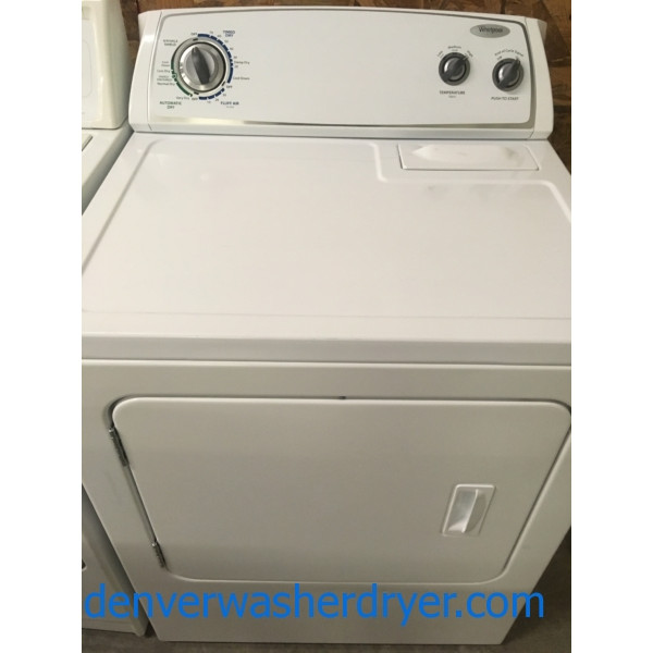 Fabulous Whirlpool Dryer, 29″,  Super Capacity, Quality Refurbished, 90-Day Warranty
