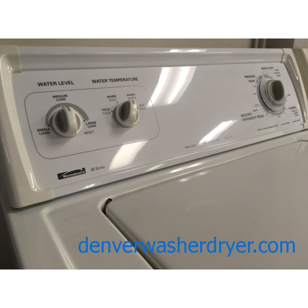 Great Kenmore 80 Series Washer, Heavy-Duty, Direct-Drive, Agitator, Quality Refurbished, 1-Year Warranty!