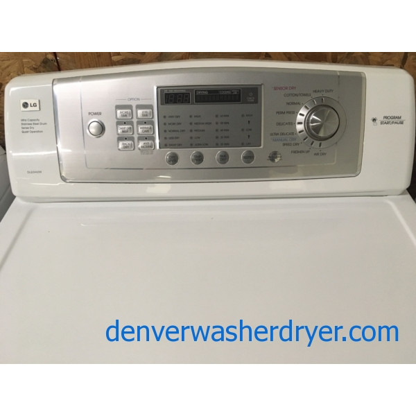 Great LG TROMM Dryer, HE, 220V, 27", Quality Refurbished, 1Year