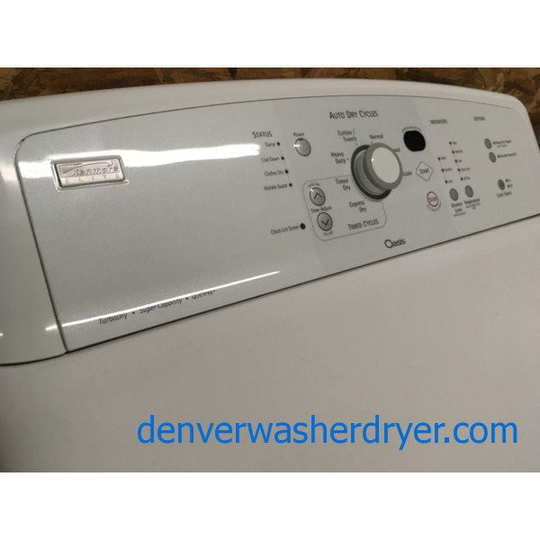 Kenmore ELITE Oasis Dryer, 29″, 220V, Wrinkle Guard, Super Capacity, Quality Refurbished, 1-Year Warranty!