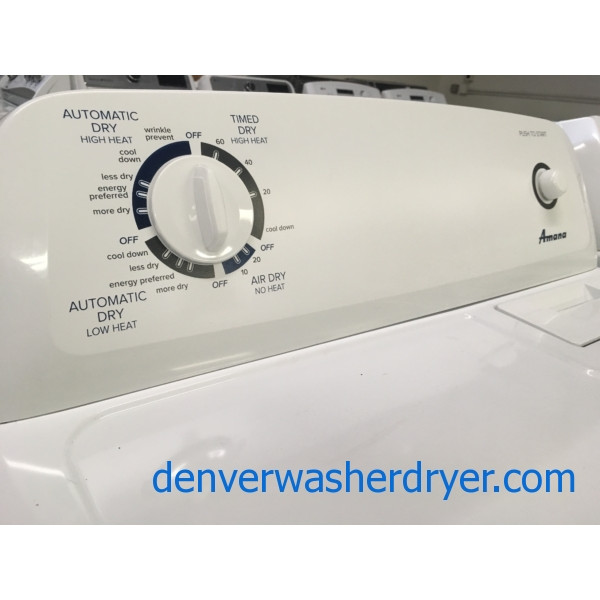 Amana Washer and Dryer Set, HE, 220V, Wash Plate Style, 29″ Wide, Quality Refurbished, 1-Year Warranty!