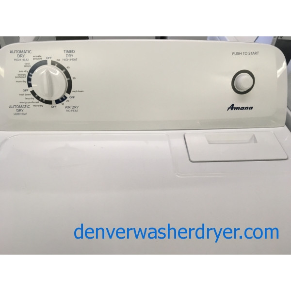 Amana Washer and Dryer Set, HE, 220V, Wash Plate Style, 29″ Wide, Quality Refurbished, 1-Year Warranty!