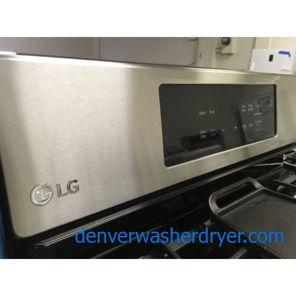 NEW! LG Stainless Range, GAS, Capacity 5.4 Cu.Ft., Convection, 1-Year Warranty!