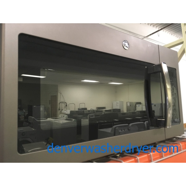 NEW!! Great GE Over the Range Microwave, Slate, Capacity 1.7 Cu.Ft., 1-Year Warranty!