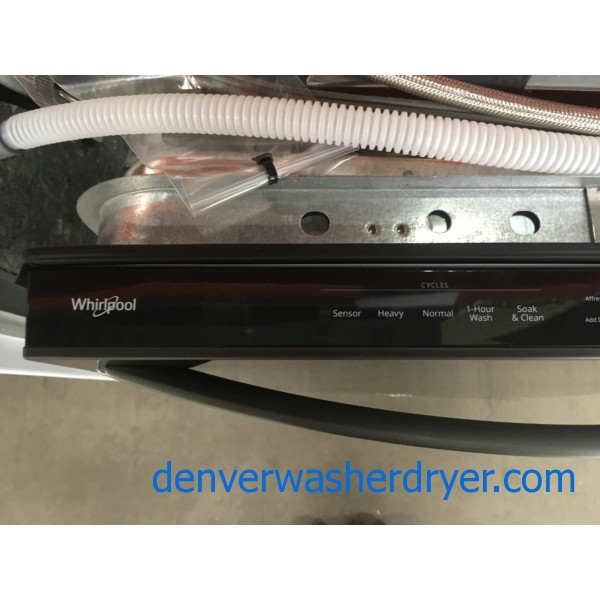 NEW! Beautiful Whirlpool Dishwasher, BuiltIn, Black Stainless