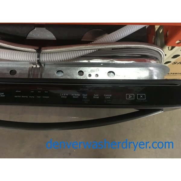 NEW! Beautiful Whirlpool Dishwasher, BuiltIn, Black Stainless