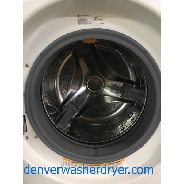 LG TROMM Front-Load Washer, Pedestals, White, Steam, Quality Refurbished, 1-Year Warranty!