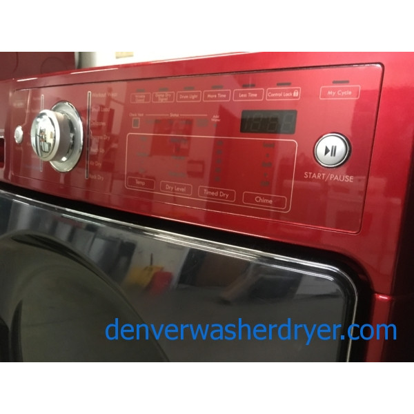 Kenmore ELITE Cherry Red FrontLoad Set, Electric, HE, EnergyStar