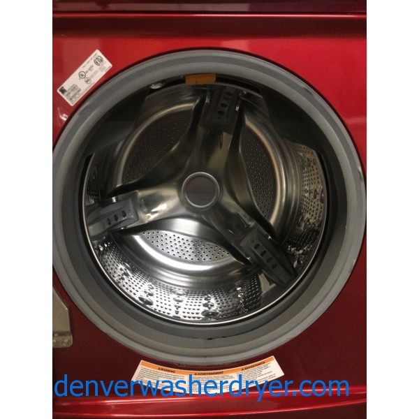 Kenmore ELITE Cherry Red Front-Load Set, Electric, HE, Energy-Star, Stackable, Quality Refurbished, 1-Year Warranty!