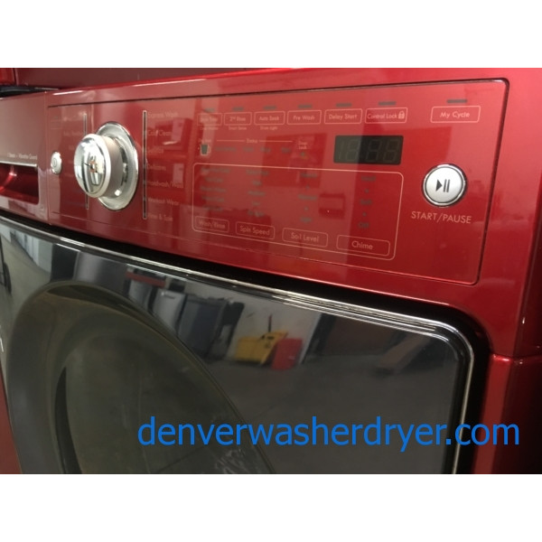 Kenmore ELITE Cherry Red FrontLoad Set, Electric, HE, EnergyStar