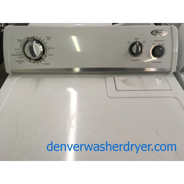 Whirlpool Dryer, 220V, 29″ Wide, 6.5 Cu. Ft. Capacity, Quality Refurbished, 1-Year Warranty!