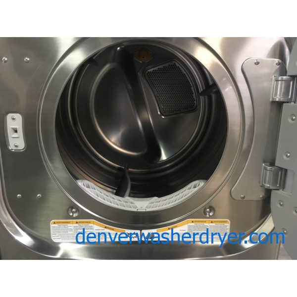 LG Graphite Steel Front-Load Set, w/ Pedestals, 220V, Steam, Quality Refurbished, 1-Year Warranty!