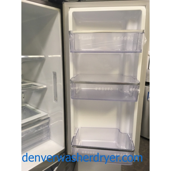 NEW!! Samsung French Refrigerator, Flawless, Counter Depth, 4 Door, Stainless, Samsung Slide In Gas Range, Stainless, Samsung Dishwasher Stainless Steel, Samsung Gallery Chef Stainless Steel Microwave,1-Year Warranty!