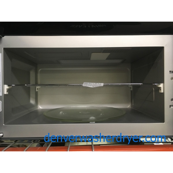 Modern Whirlpool Stainless Microwave, Over the Range, Sensor Cooking, w