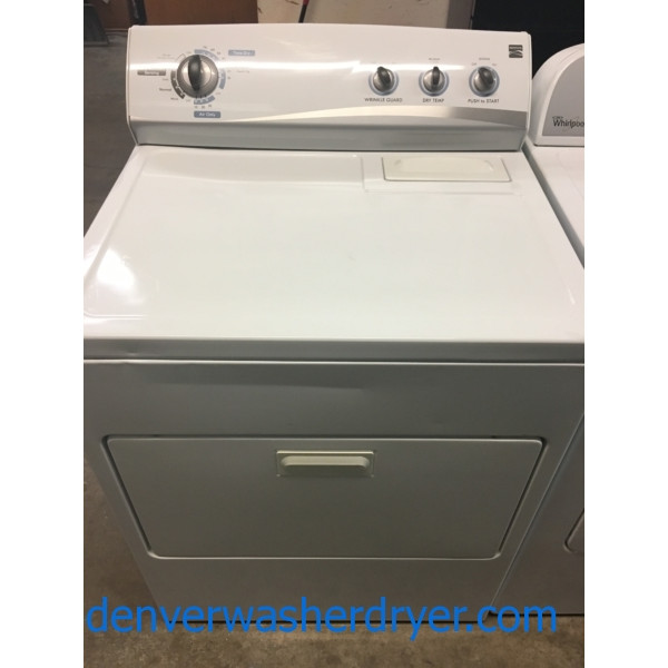 Kenmore 29″ Dryer, Electric, White, 1-Year Warranty