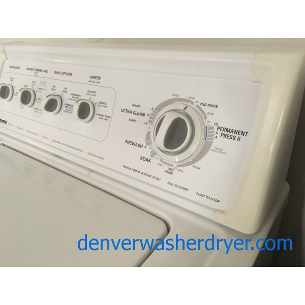 Kenmore 80 Series Washer, Heavy-Duty, Super Capacity, Speed Options, Agitator, Quality Refurbished, 90-Day Warranty!