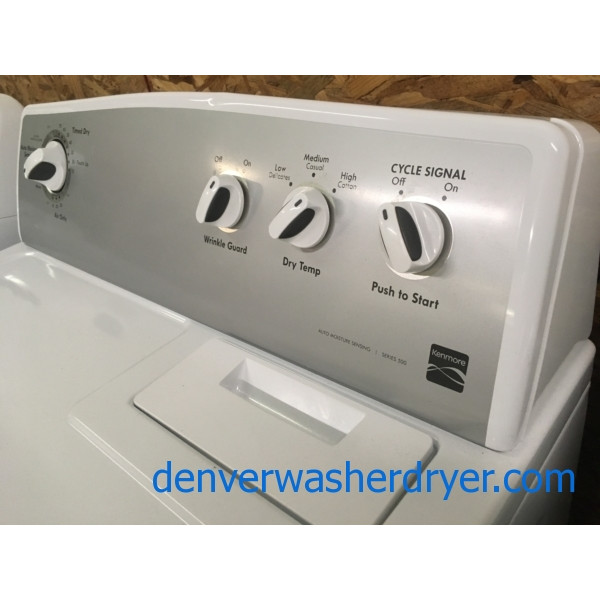 Nice Kenmore 500 Series Dryer, Electric, 29″ Wide, Moisture Sensing, Quality Refurbished, 1-Year Warranty!