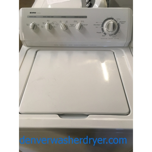 Nice Kenmore 80 Series Set, Electric, Agitator, 29″ Wide, Super Capacity, Quality Refurbished, 1-Year Warranty!