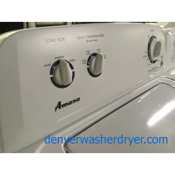 Awesome Amana Set, Electric, Agitator, 29″Wide, Quality Refurbished, 1-Year Warranty!