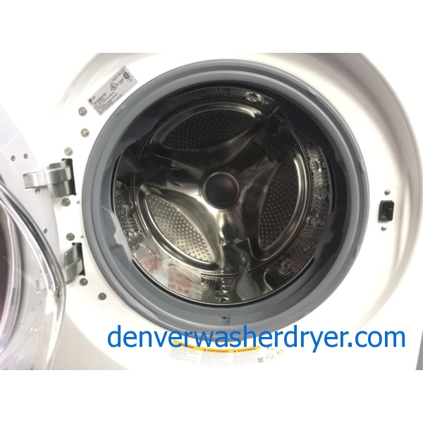 NEW! LG Washer, Direct Drive, White, HE, Fresh Care Feature, Energy-Star Rated, 27″ Wide, 1-Year Warranty!