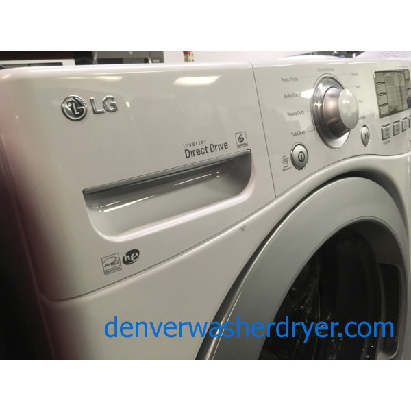 NEW! LG Washer, Direct Drive, White, HE, Fresh Care Feature, Energy