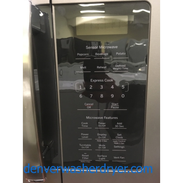 NEW! GE Microwave, Slate Fingerprint Resistant, Sensor Cooking, Melt Feature, Capacity 1.7 Cu.Ft., 1-Year Warranty!