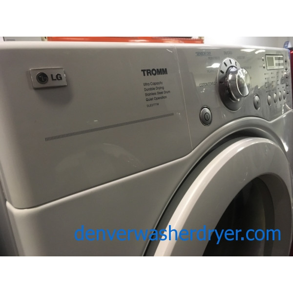 LG Ultra Capacity Set, White, 220V, Stainless Drum, AntiBacterial